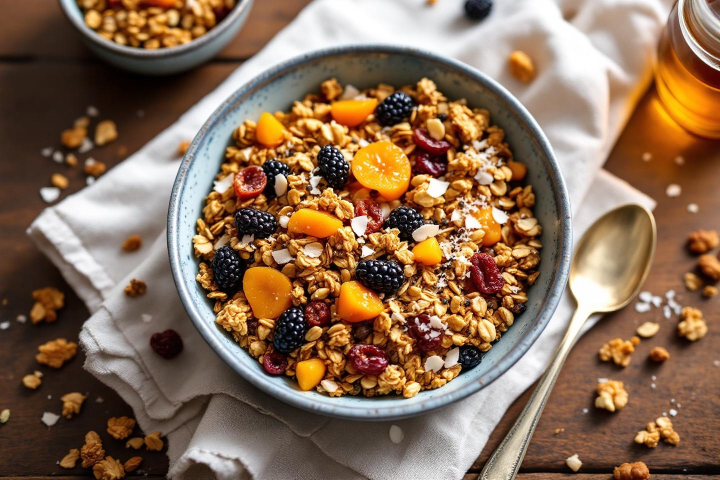 Granola sans four : la recette aux fruits secs et graines à poêler pour un goûter ou un petit-déjeuner gourmand et croustillant !