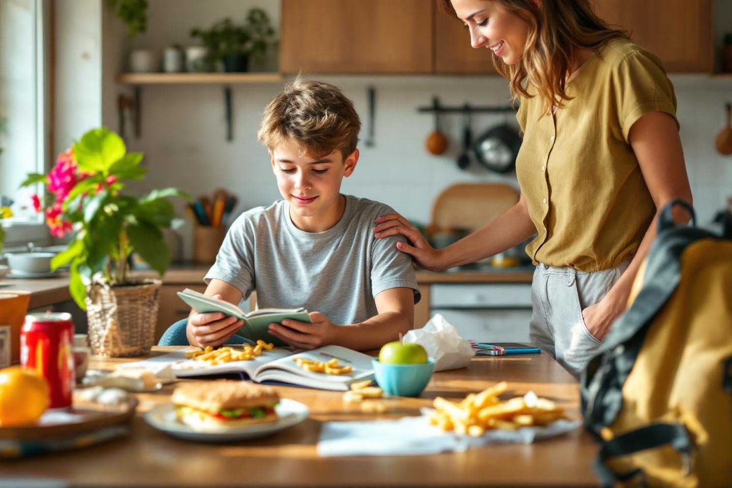 Aider son ado à retrouver équilibre et performance scolaire : accompagner intelligemment son rapport à la “malbouffe” pour soutenir son développement et ses apprentissages
