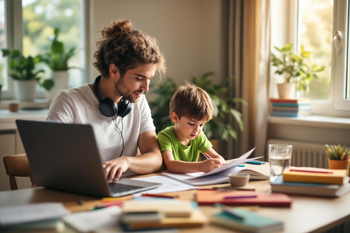 Accompagner son enfant pendant les vacances d’été : stratégies pour soutenir ses apprentissages à la maison tout en conciliant télétravail et gestion des défis scolaires