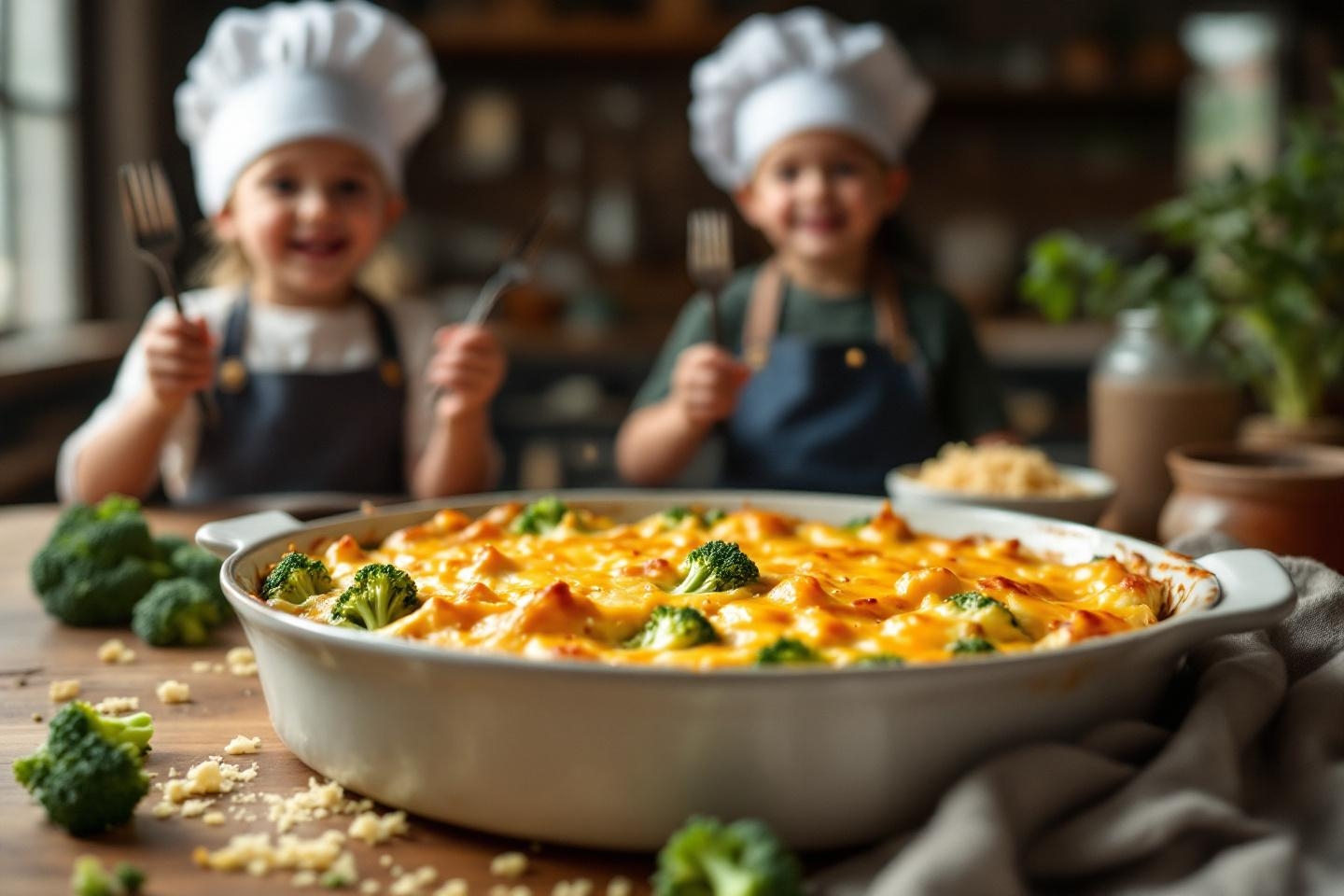 En famille, testez ce gratin de brocoli express au fromage : simple, crémeux et prêt à être dévoré par les petits chefs