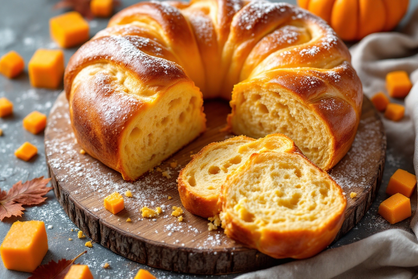 Moelleuse comme un nuage, la brioche d’automne à la butternut rend les petits-déjeuners inoubliables avec les enfants !