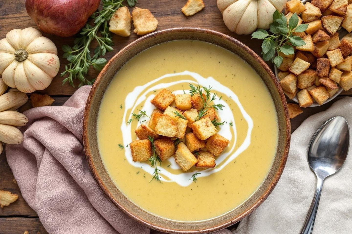 Ce velouté crémeux de topinambours prêt en 20 minutes va illuminer vos soirées d’automne (et surprendre les enfants)