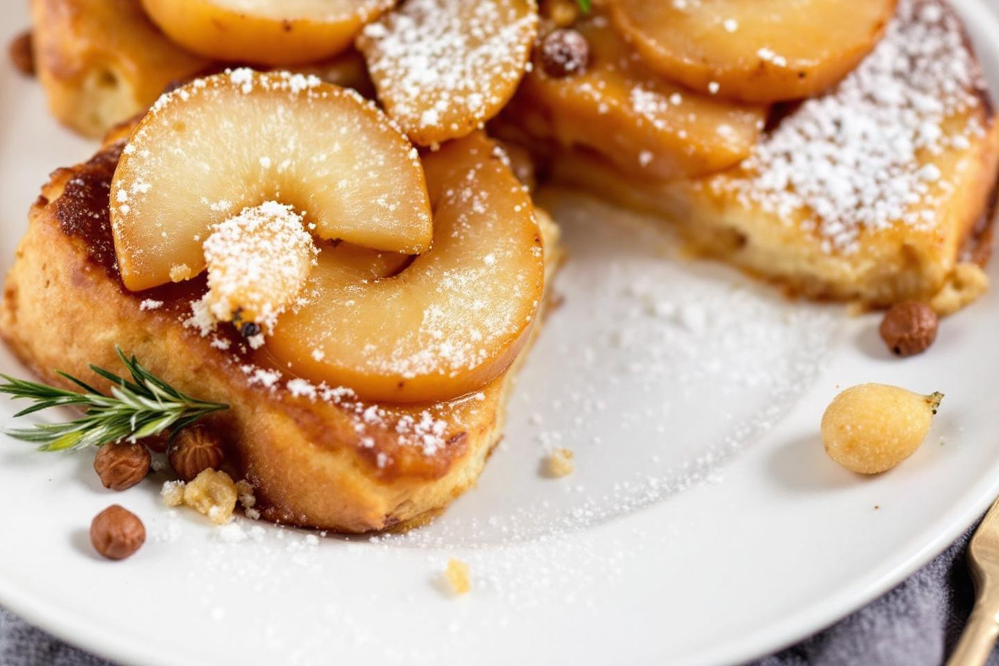 « Pour des matins tout doux » : préparez ce pain perdu brioché aux poires fondantes facile et rapide !