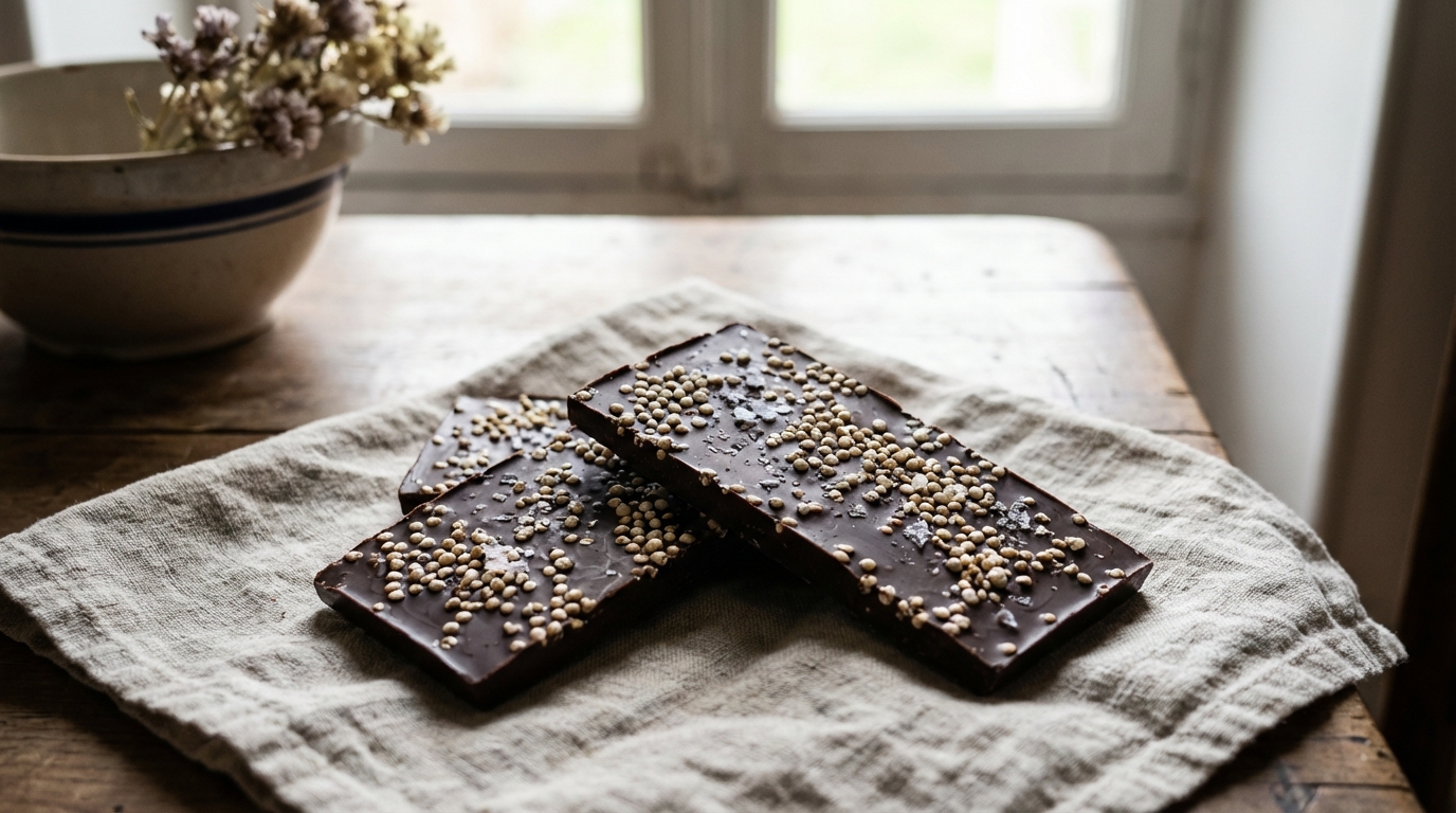 Un goûter de mars crousti-choco : ces barres quinoa maison séduisent toutes les petites mains en moins de 10 minutes