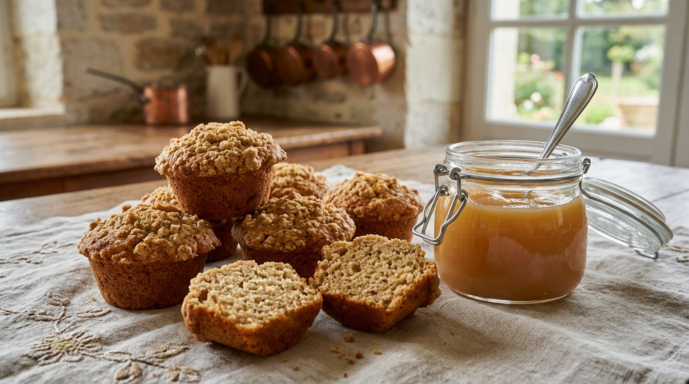 La texture de mes muffins a été métamorphosée depuis que j’y incorpore le contenu de ce simple bocal