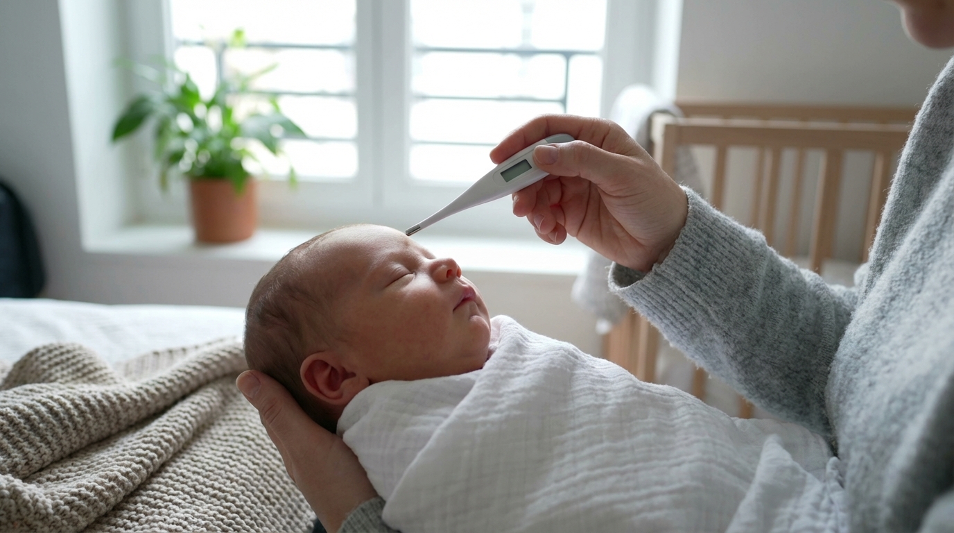 Thermomètre qui s’emballe avant les 3 mois de bébé : la méthode exacte pour bien évaluer la situation et réagir à temps