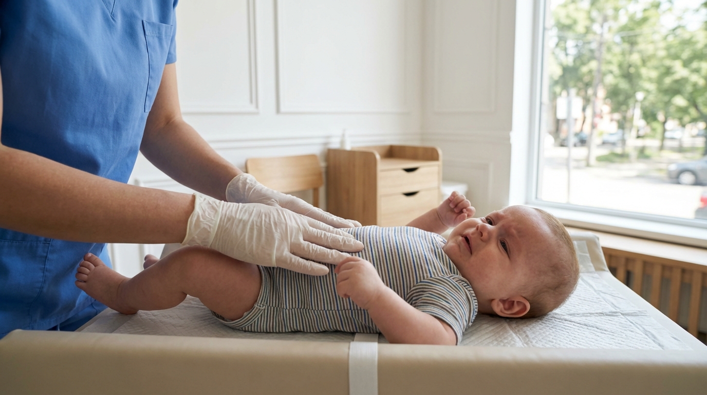 Constipation du bébé : les signes bénins à surveiller, ceux qui nécessitent un appel au pédiatre et ceux qui imposent une visite aux urgences