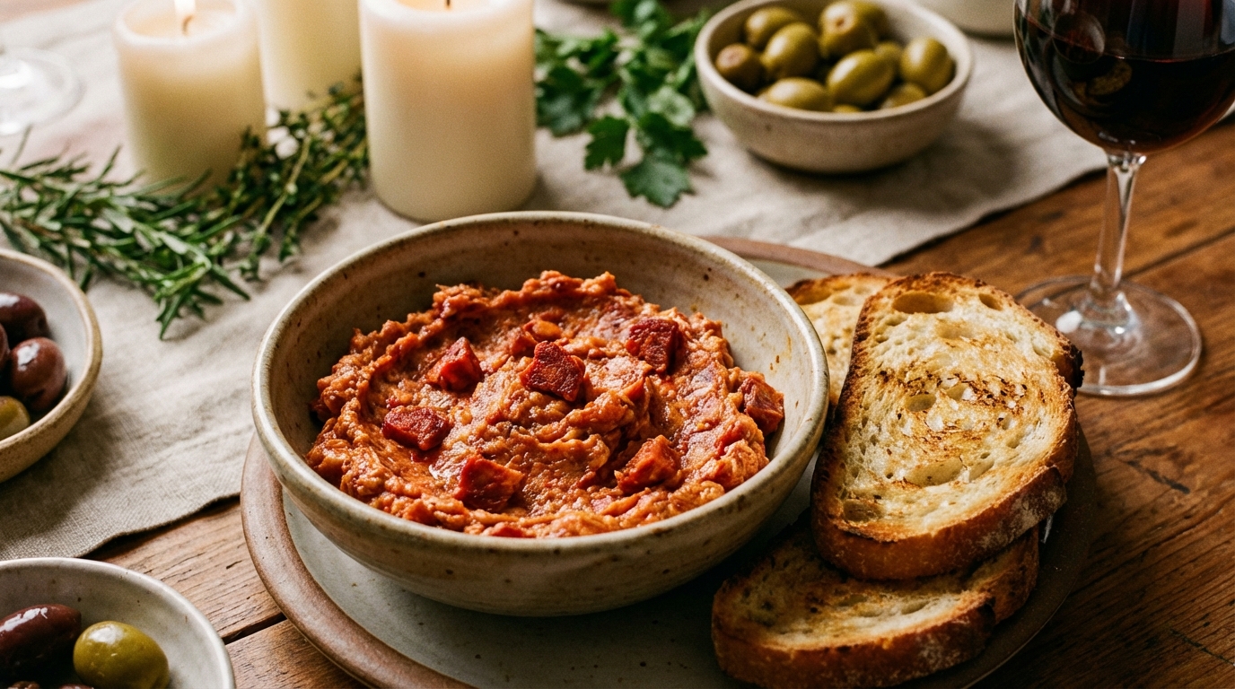 La recette des rillettes de chorizo à tartiner pour l’apéritif : la tartinade express à 3 ingrédients