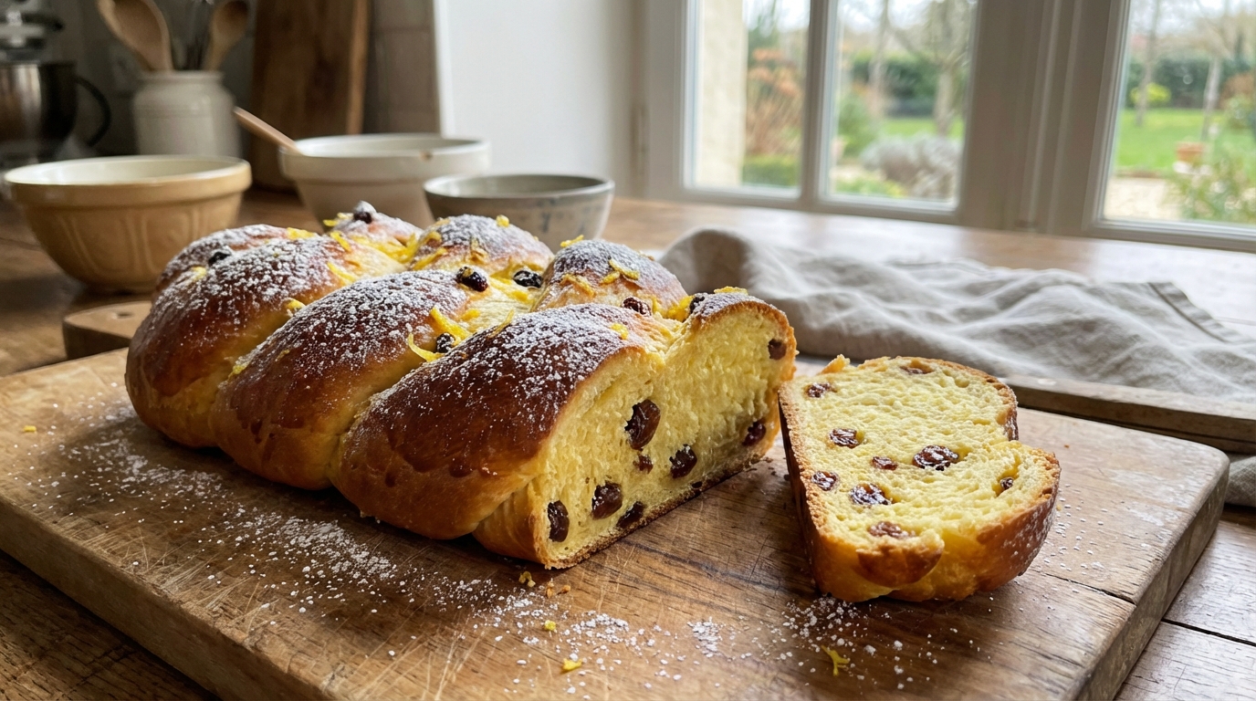 Cette brioche tressée de Pâques au citron cache un secret dans la pâte que vos enfants voudront découvrir