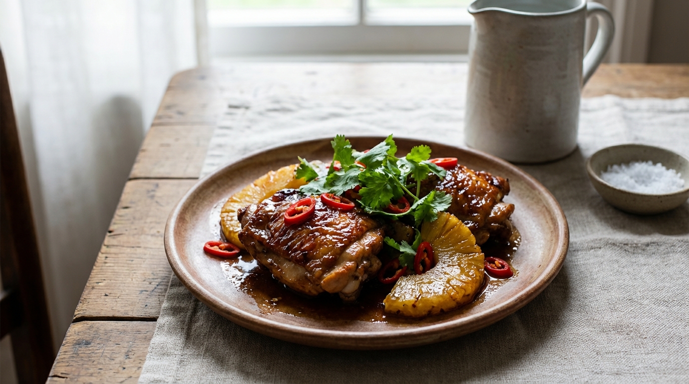 Poulet à l’ananas à la poêle : une bouchée et ce sucré-salé devient le dîner star de mars