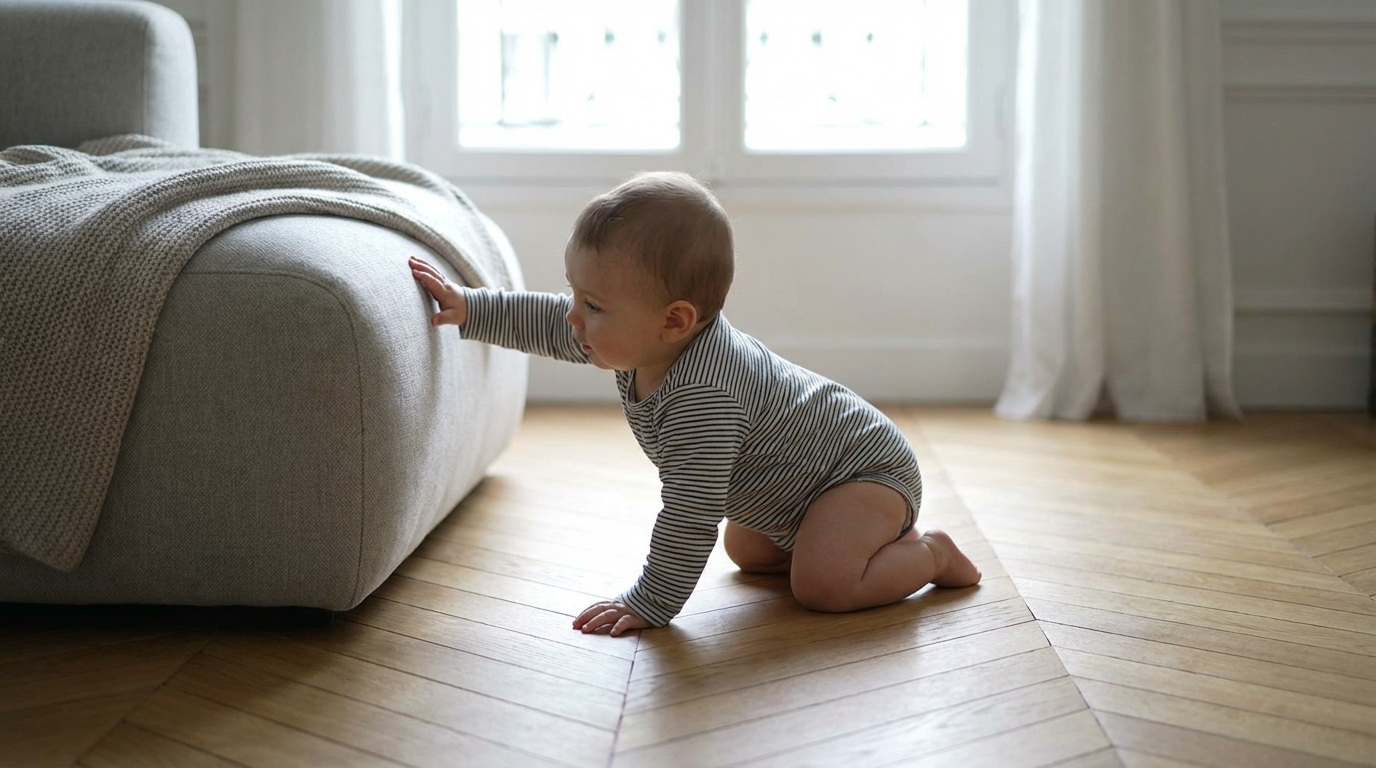 Votre bébé crapahute partout : ces détails à modifier chez vous pour le laisser faire sans trembler