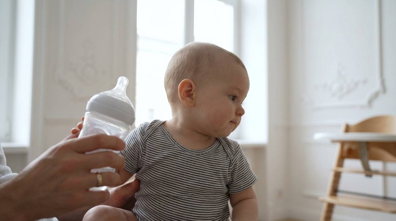 Votre bébé détourne la tête devant son biberon : ce que cache ce comportement et les réflexes pour l’aider en douceur