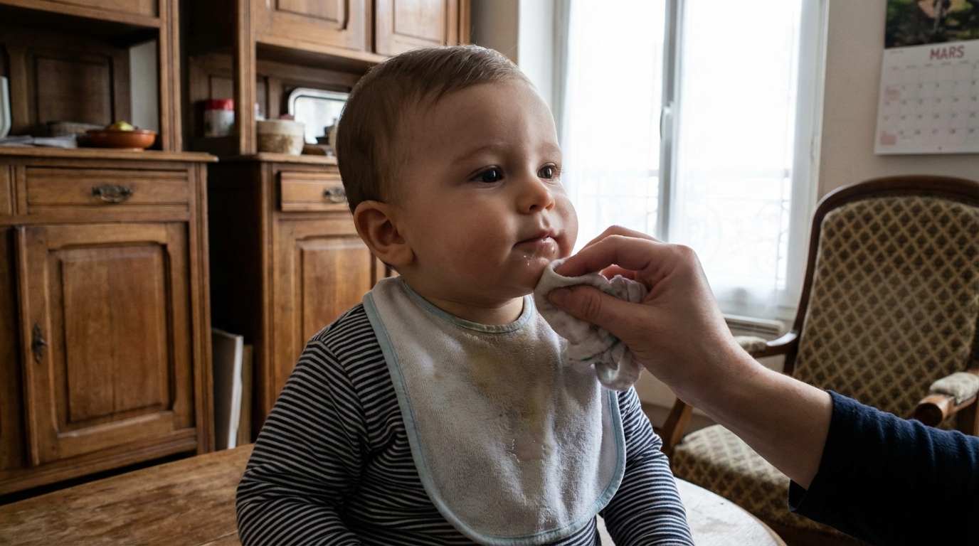 Pourquoi mon bébé mouille tous ses vêtements ? Les causes fréquentes derrière la salivation abondante