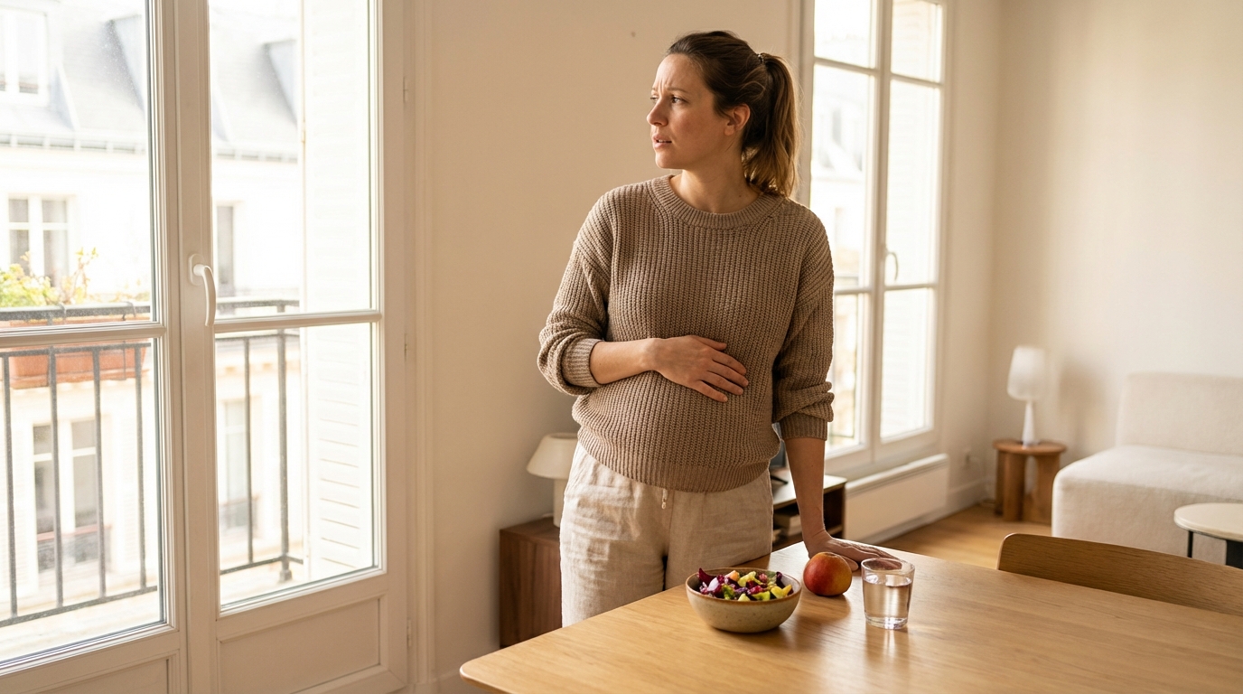 L’estomac en feu après chaque repas ? Le mode d’emploi pour calmer les remontées acides sans prendre de risques enceinte