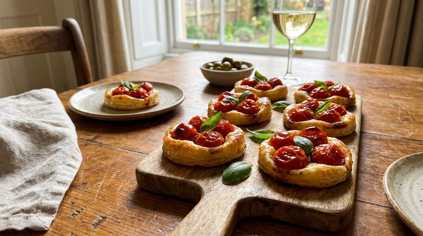 « Personne ne me croit quand je dis que c’est fait maison » : ces petites bouchées tomate-basilic renversées sont prêtes en 20 minutes chrono