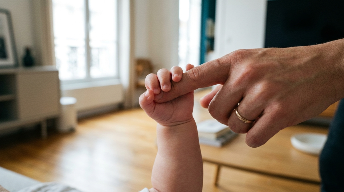 Votre bébé ne fait pas de quatre pattes et ça vous inquiète : ce n’est pas cette étape qui compte, mais un geste que peu de parents pensent à vérifier