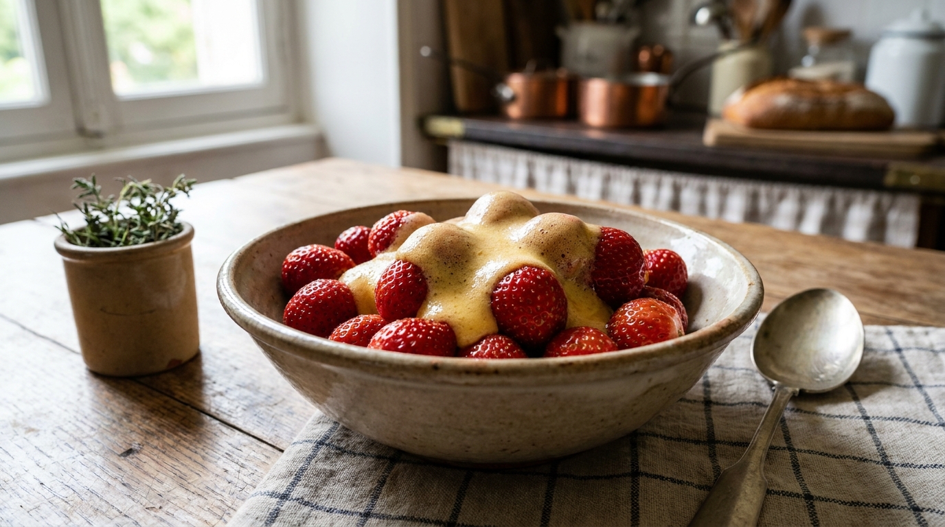 Sabayon aux fraises minute : la recette légère et ultra-gourmande prête en 10 minutes au fouet