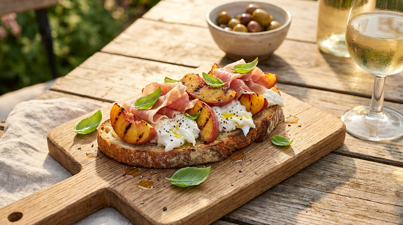 Croustillante, fondante et sucré-salé : cette bruschetta d’été se prépare en cinq minutes et personne ne devine ce qui la rend aussi addictive