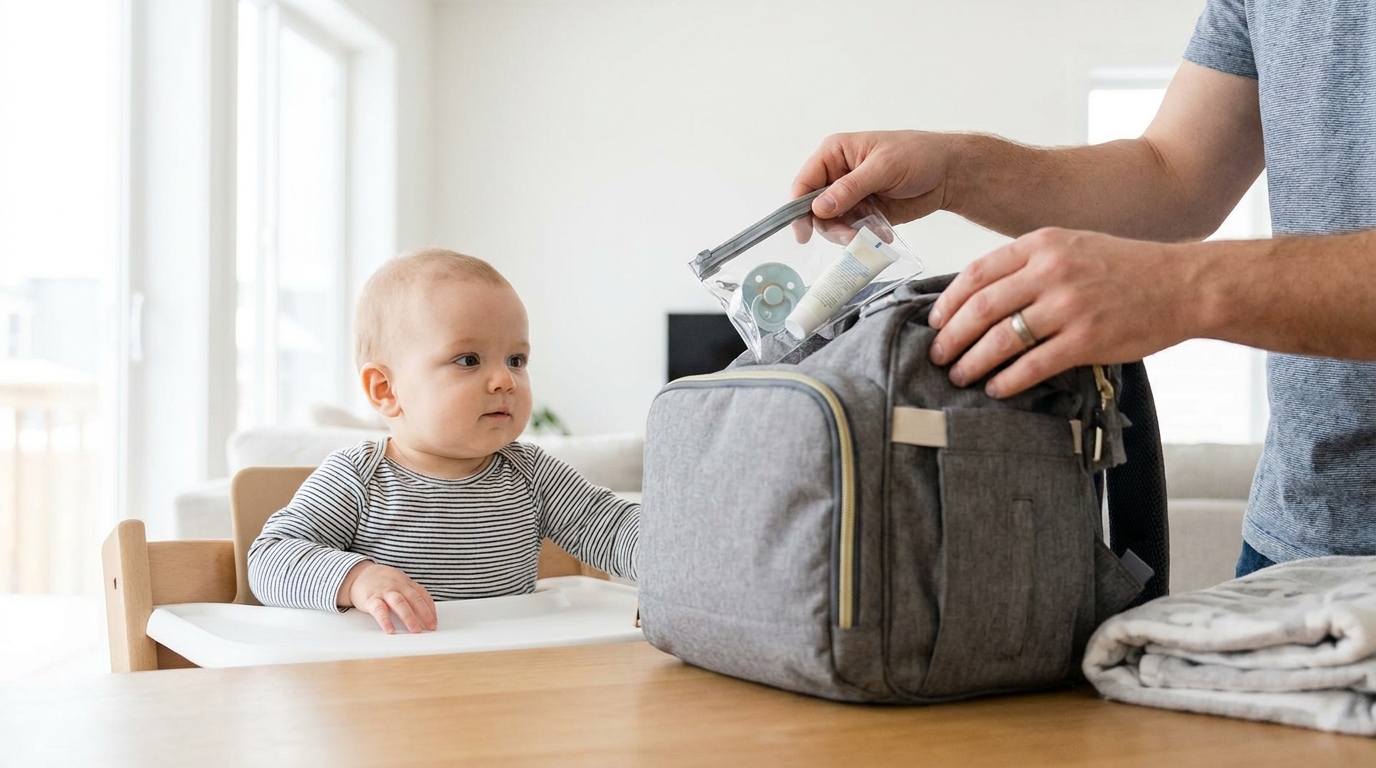Je préparais le sac de mon bébé pour son premier vol comme pour une sortie classique : ce qu’une hôtesse m’a fait ajouter à l’embarquement m’a sauvée