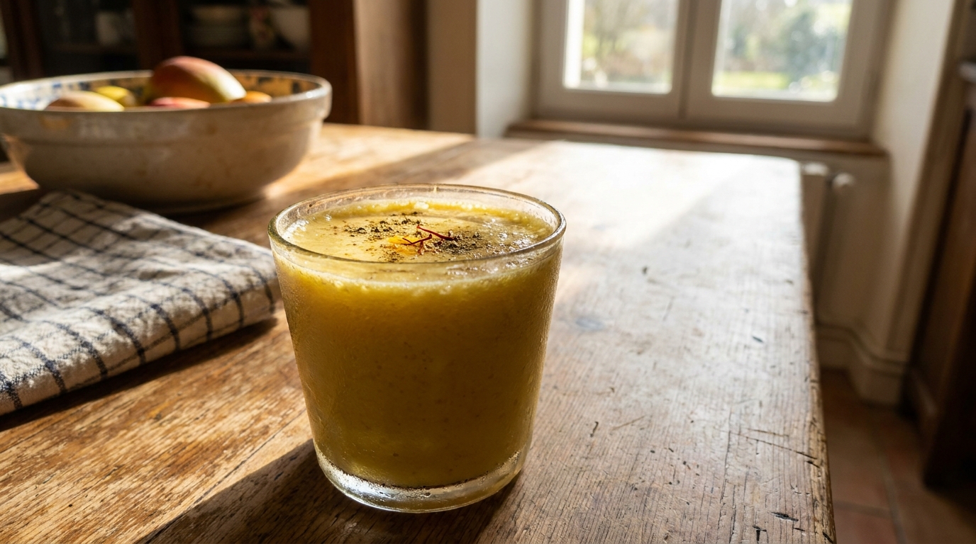 Onctueux, glacé, prêt en 30 secondes : ce lassi à la mangue doit tout à une épice que personne ne sort jamais du placard