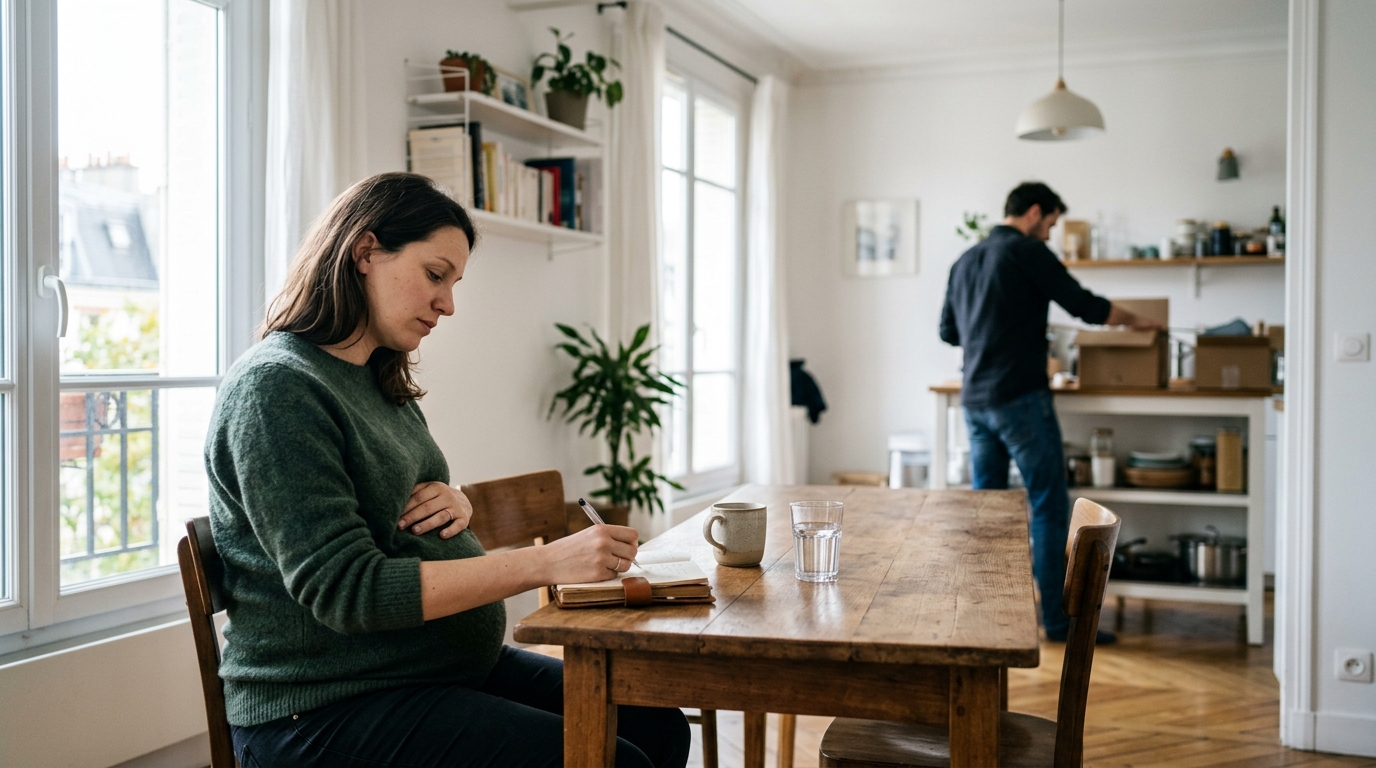 Je croyais que ma grossesse rapprocherait mon couple : le jour où j’ai noté ce qui déclenchait chaque tension à la maison, j’ai compris ce qui nous arrivait vraiment