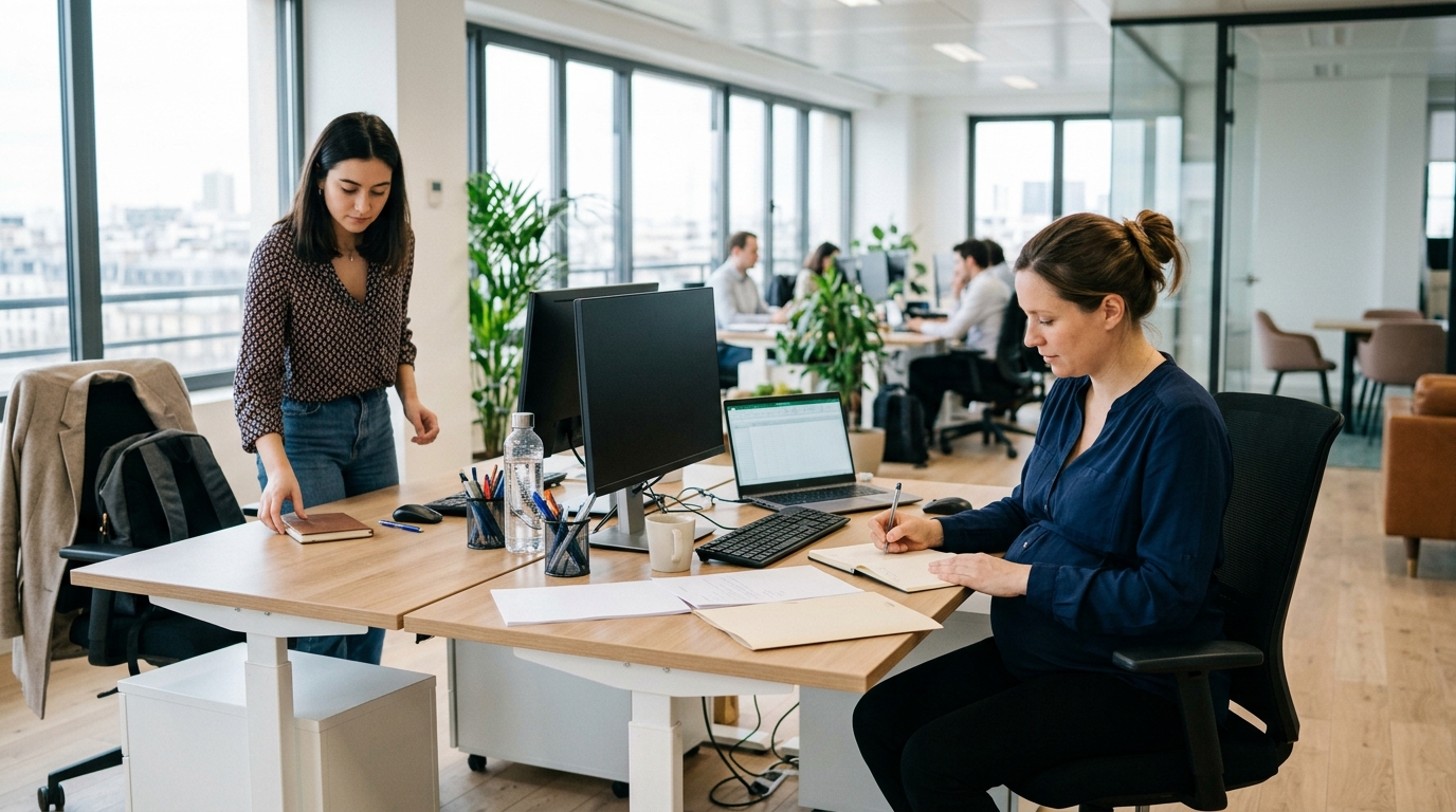 Je préparais sereinement mon congé maternité : le jour où ma collègue s’est installée à mon bureau, j’ai compris ce qui se jouait déjà
