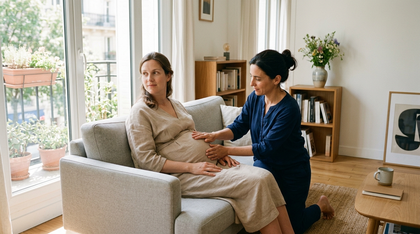 Ma sage-femme m’a montré ce que mon corps essayait de me dire depuis des jours : j’étais passée à côté sans m’en rendre compte