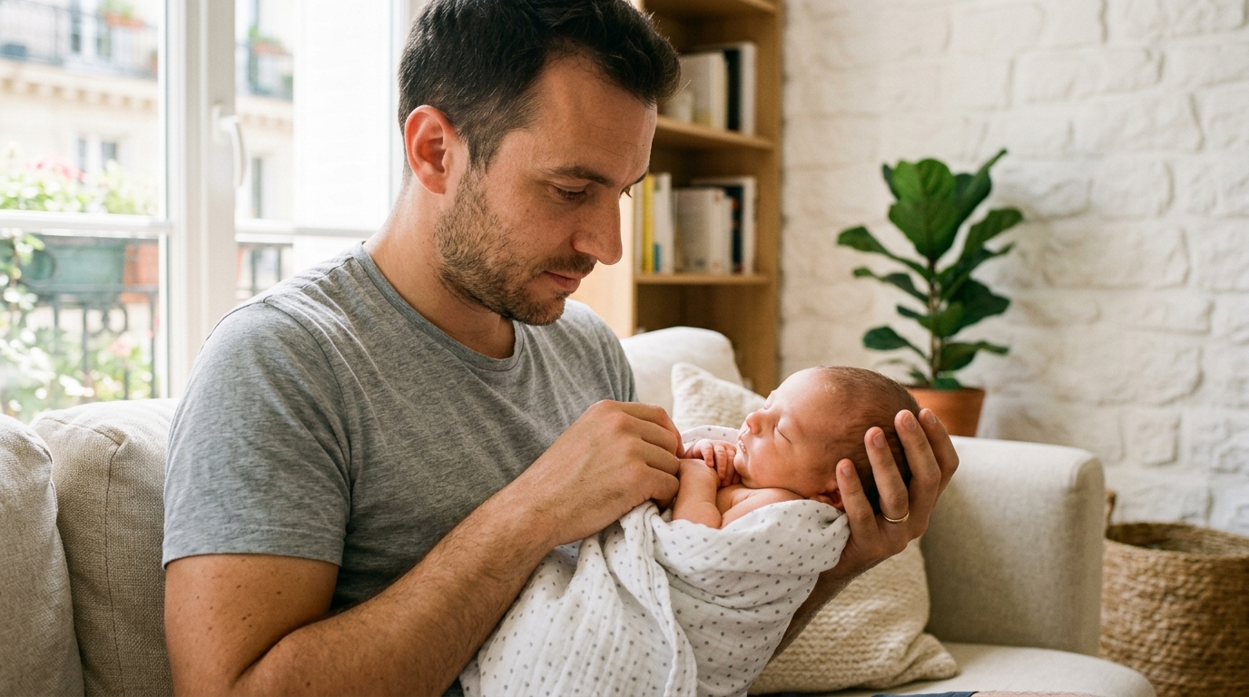 Mon mari voulait poser son congé de naissance d’un seul bloc : une conseillère lui a montré qu’il se trompait complètement