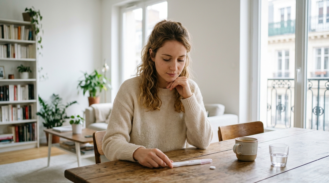 J’ai avalé mon antidépresseur le matin de mon test positif : ce que ma sage-femme m’a répondu quand j’ai voulu tout stopper