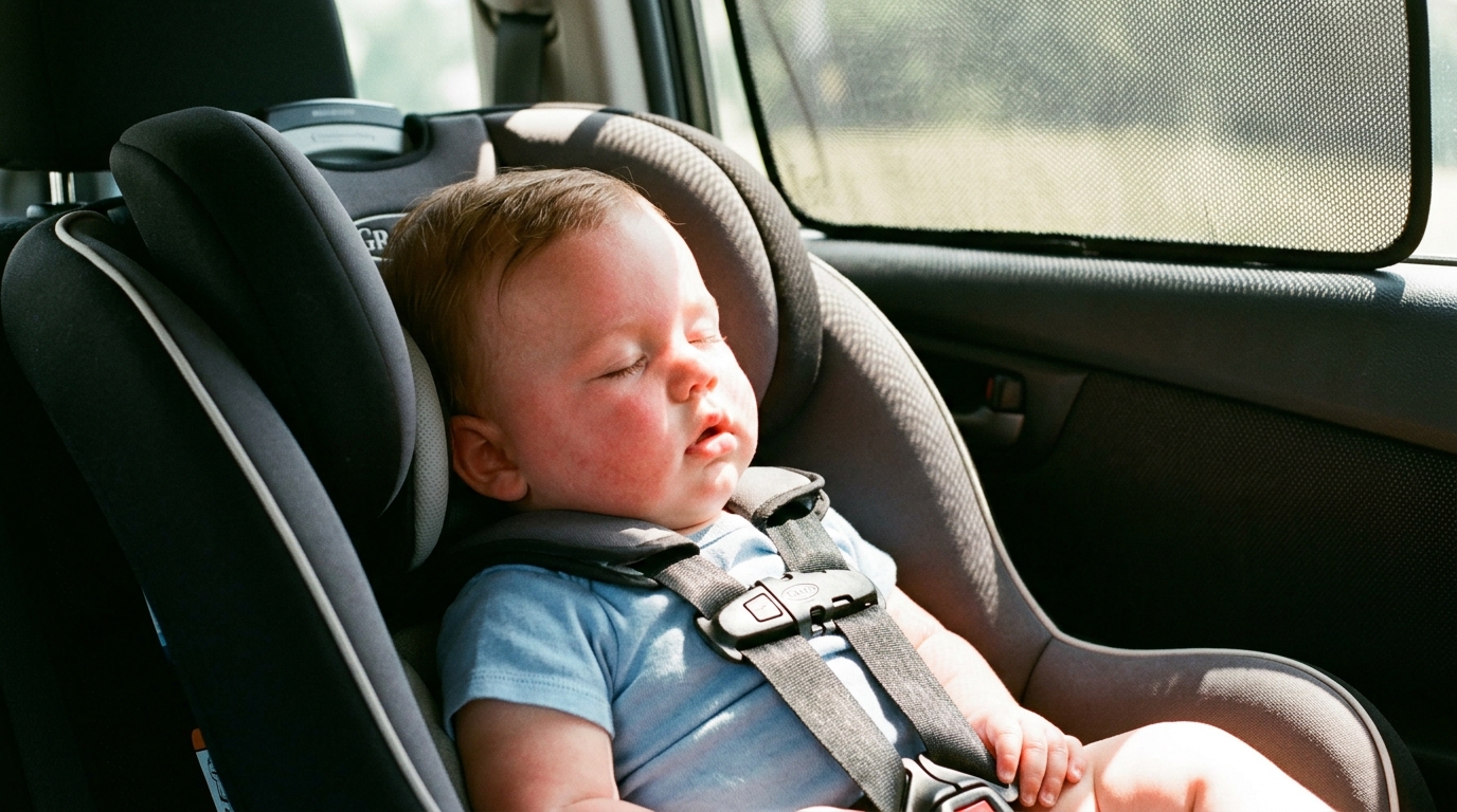 Je croyais mes pare-soleil suffisants pour mon bébé » : au premier trajet de canicule, j’ai compris ce qu’ils ne bloquaient pas